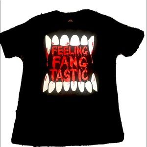 Boys L (10/12) Halloween Glow in the Dark Shirt